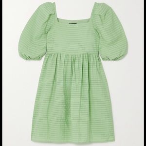 Stine Goya Marine Stripe Satin Jacquard Mini Dress